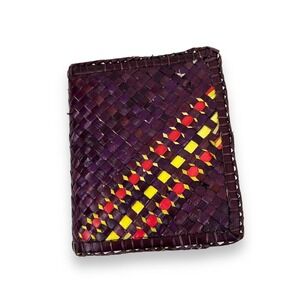 NEW Handmade Palmyra Leaf Sri Lankan Natural Wallet